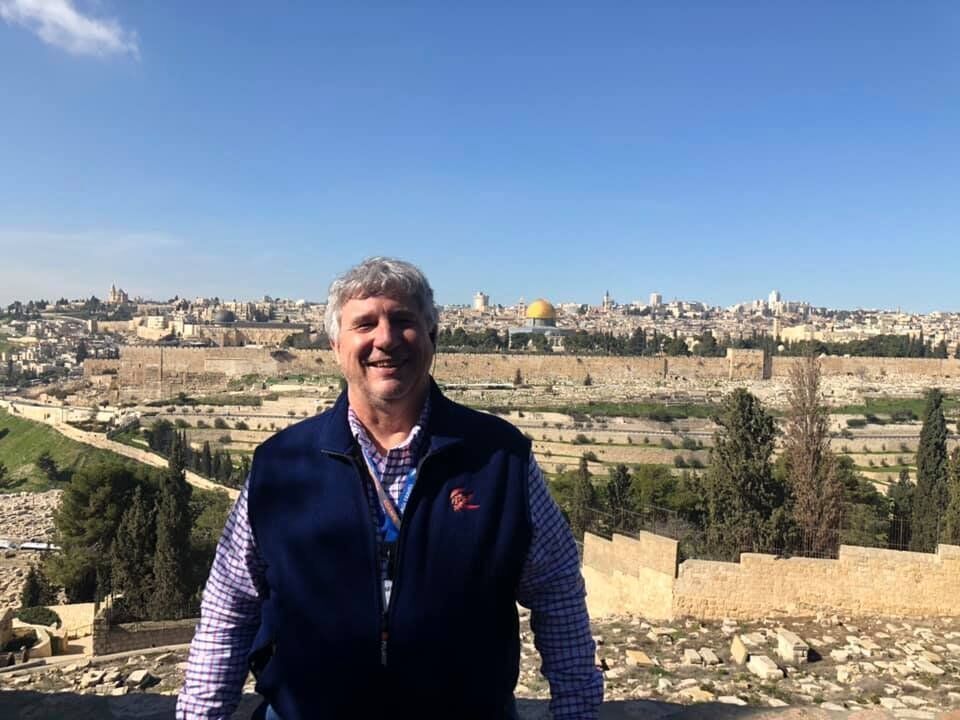 Mike Leick in the Holy Land in 2019